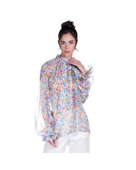 Sofia Tsereteli Multicolor Chiffon Shirt