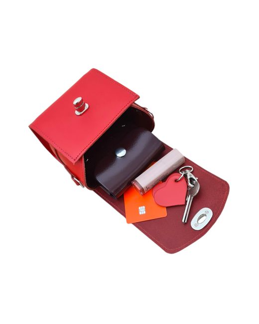 Zatchels Red Bauble Handmade Leather Handbag