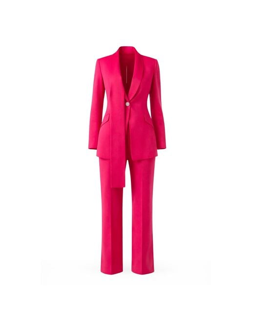 Lumina Eligma Pink Shawl Suit Pants