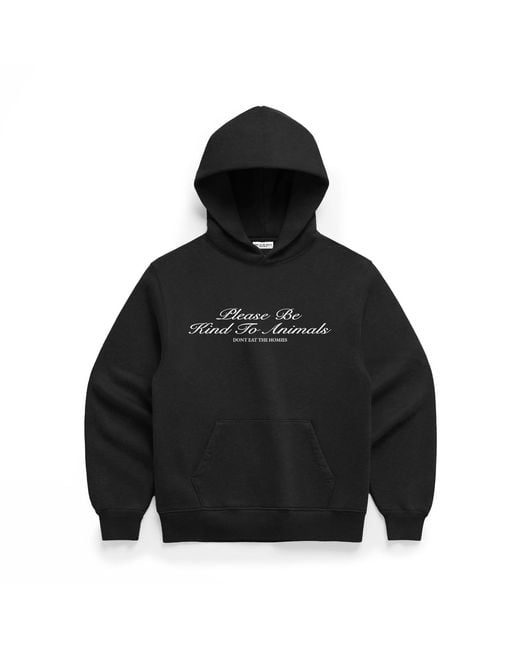 Dont Eat the Homies Black Be Kind Hoodie for men
