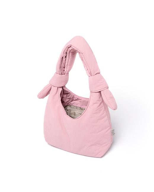 Lefrik Pink Biwa Puffy Mini Bag Rose