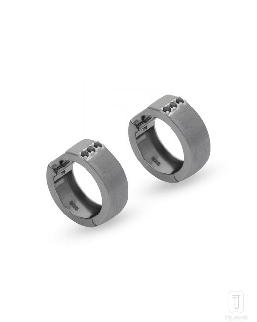 The Jewelz Multicolor Neutrals Shadow Curve Spinel Huggies for men