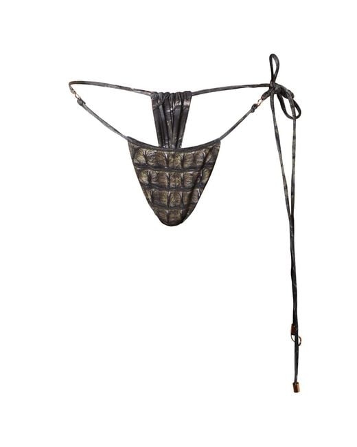 Animal White Amazon Reversible Bikini Bottom