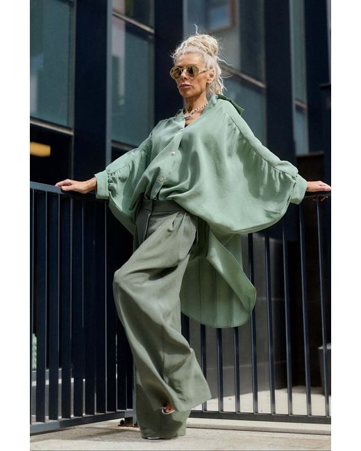 Clothes by Locker Room Green Oversized Shirt