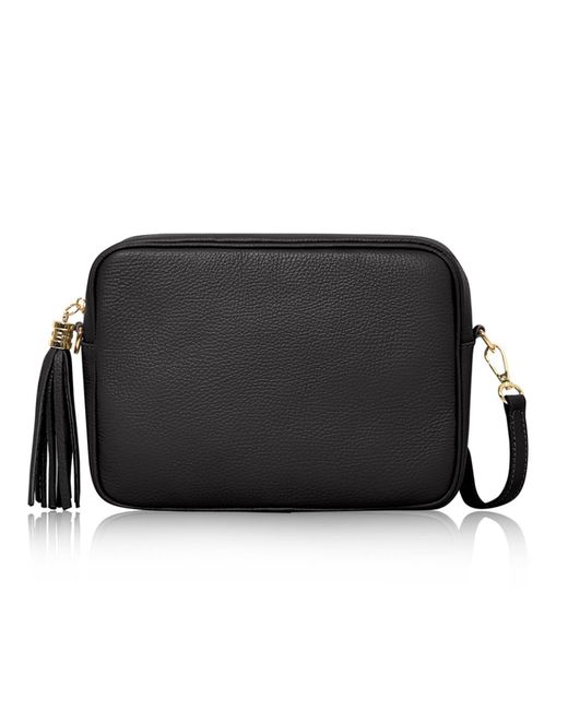 Betsy & Floss Black Modena Large Crossbody Tassel Bag