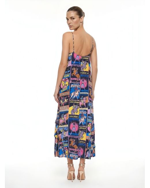 Any Old Iron Blue Rodeo Ruffle Dress