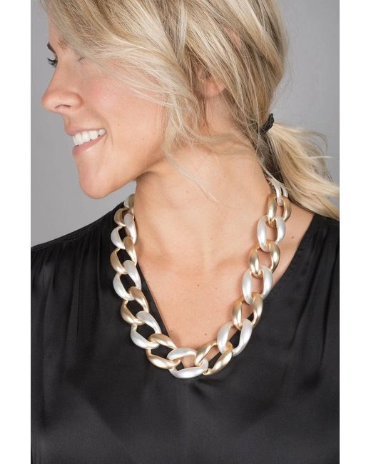 Saachi White And Chunky Necklace