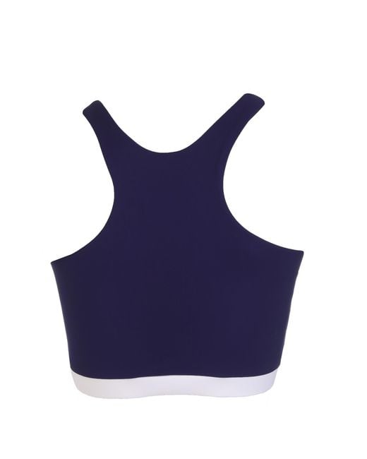 Lula-Ru Blue Charlotte Swim And Gym Top