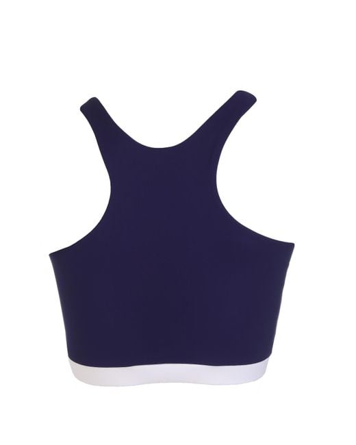 Lula-Ru Blue Charlotte Swim And Gym Top