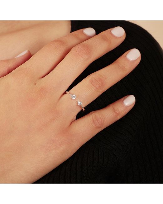 Esterah White Open Adjustable Ring