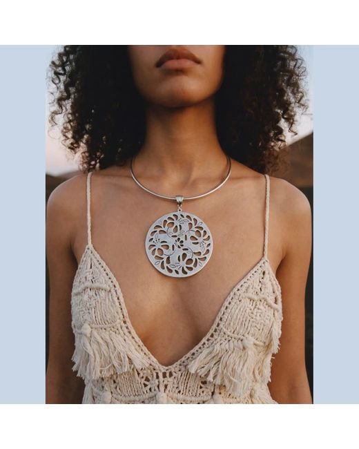 By Virgo White Esparia Necklace