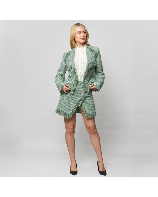 Solgo Atelier Green Cora Tweed Jacket