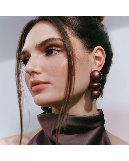 Saule Label Brown Nola Earrings