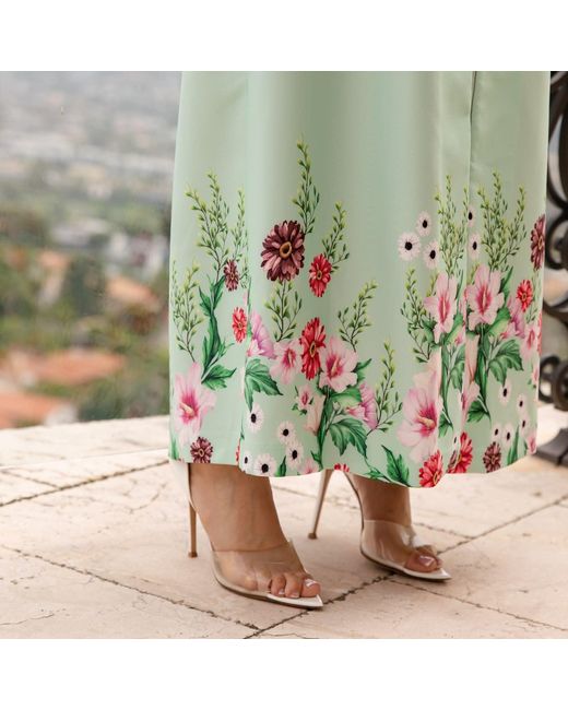 Roqaia Fashion House Green Mint Blossom Jacket