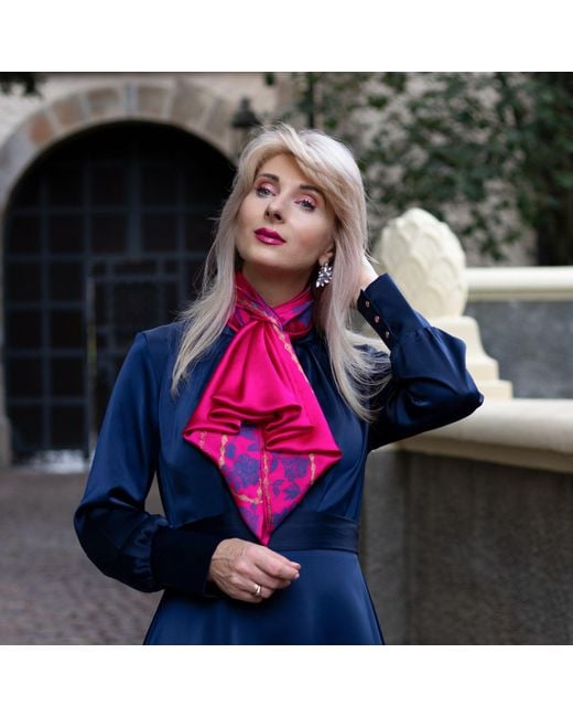 Heritagemoda Pink Maharani Royal Silk Luxury Scarf