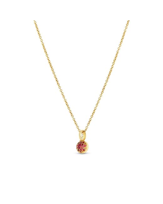 Dinny Hall Metallic Ruby Bon Bon Pendant