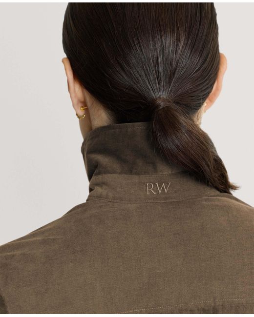 Really Wild Clothing Brown Spencer Stretch Corduroy Shirt