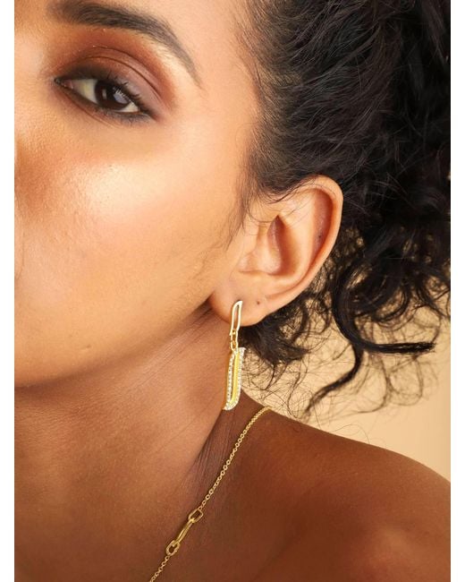 Lila Rasa Metallic Asymmetric Earrings