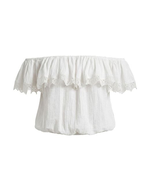 GLAM ON YOU White Caspia Top