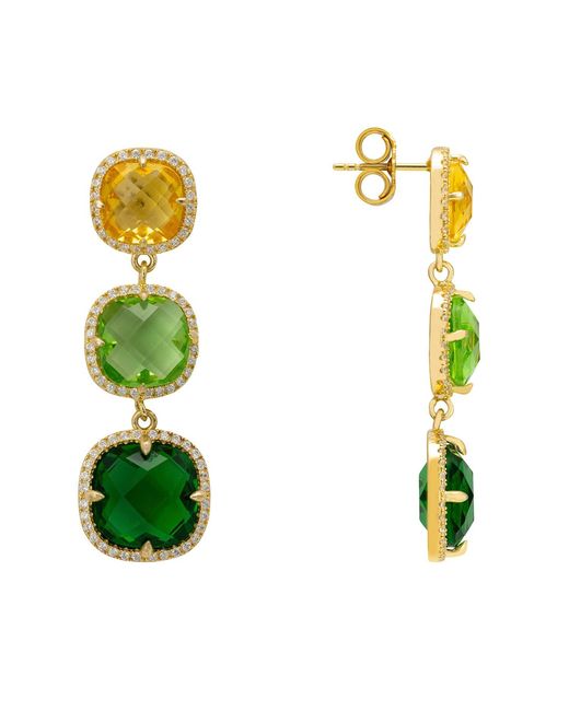 Latelita London Green Knightsbridge Earrings Citrus