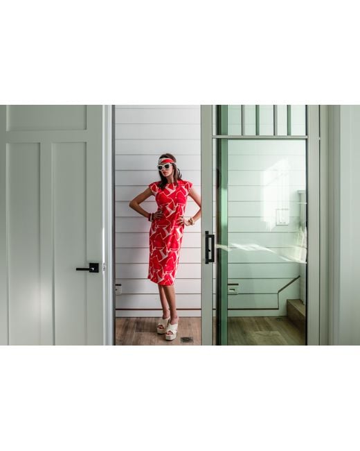 Jennafer Grace Red Sabrina Shift