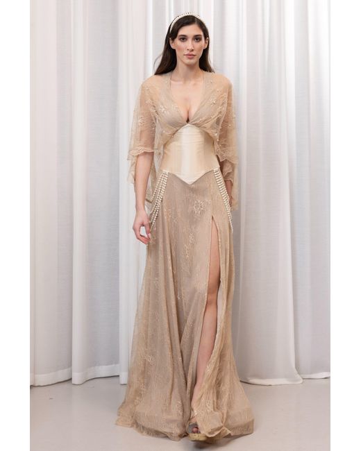 Tuba Ergin Natural Neutrals Belle Maxi Dress