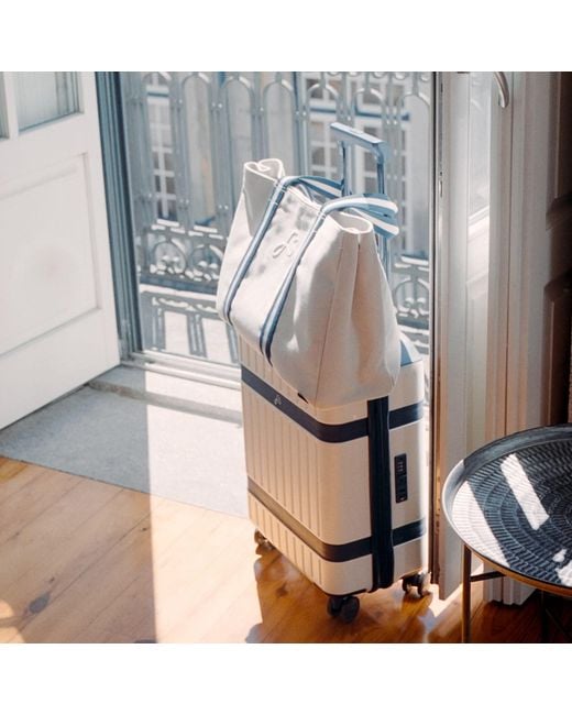 Fenella Smith White Cream Nova Carry On Suitcase