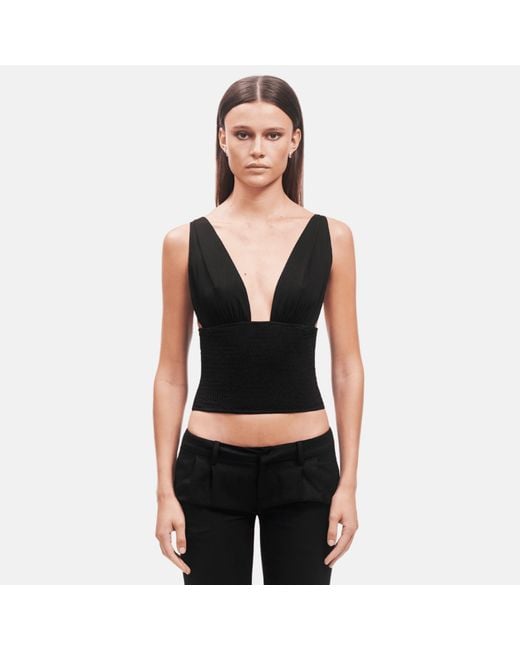 OW Collection Black Alba Top