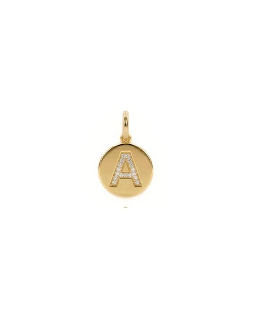Jaredjamin Metallic Pave Initial Pendants Charms