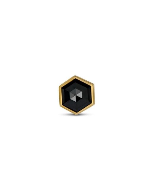 Rahul's Jewels Black Sanctum Hexa Earring Single -14 Karat With Genuine Diamond