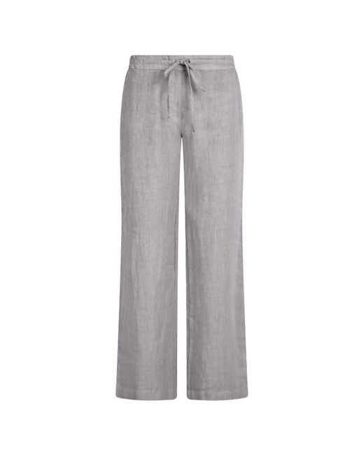 Haris Cotton Wide legged Linen Pants in Gray | Lyst