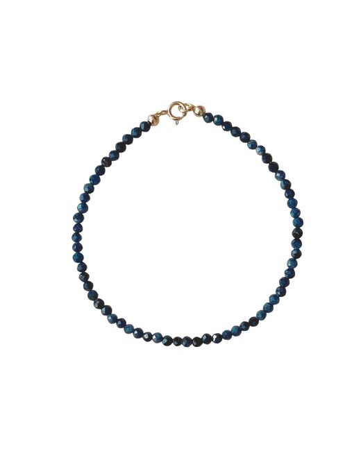 Herself Collections Metallic 14K Solid Sapphire Bracelet