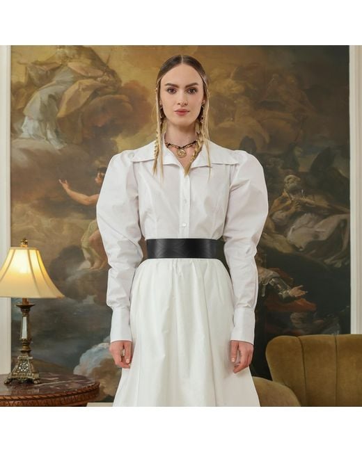 Haute Cuir Black Striv Waist Leather Belt