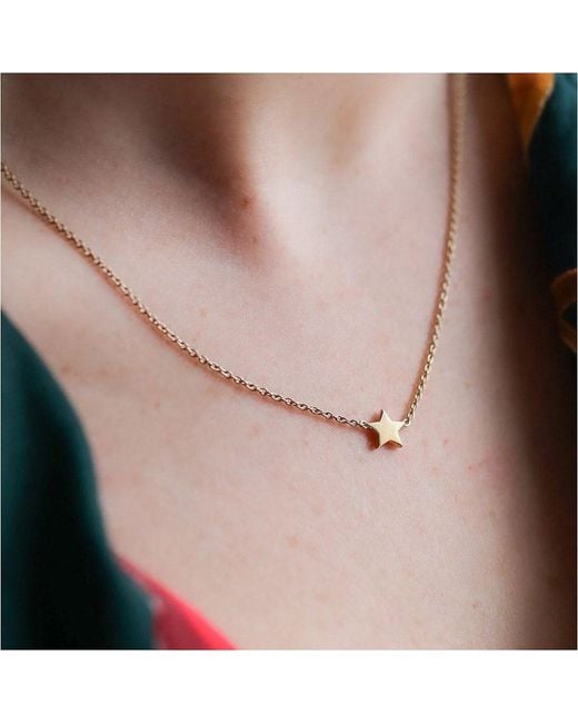 Auree Jewellery Metallic Yellow Gold Plated Soho Star Necklace