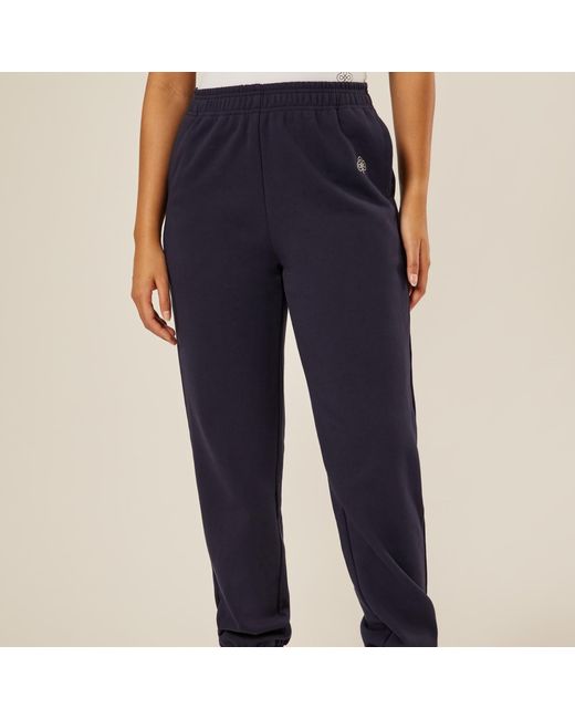 Be Athletica Blue Varsity Athletica Sweatpants