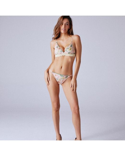 Noblesse Oblige Green Summer Meadow Bralette