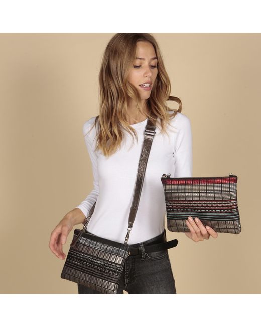 SJW BAGS LONDON Metallic Richoux Clutch/Bag