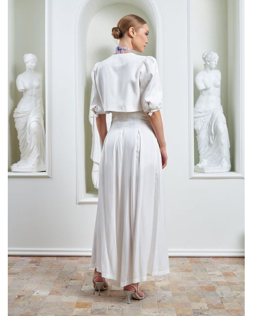 Lumina Eligma White The Palazzo Jacket
