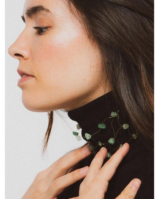 Laine Studio Metallic Choker Verde Light