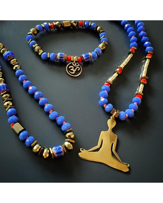 Ebru Jewelry Metallic Yoga Meditation Necklace