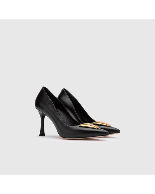 Ilvi Black Svea Leather Pump