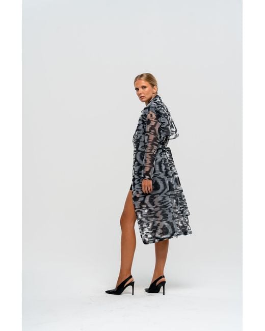 The Ethos Studio Blue Raya Trench