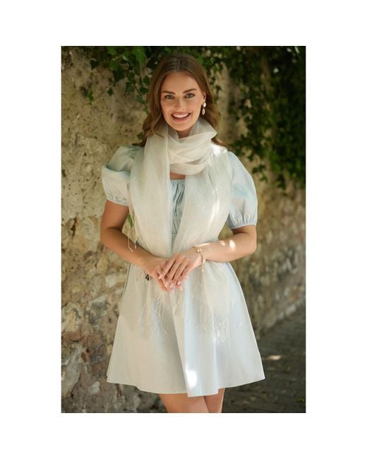 Saachi Natural Glitzy Yet So Classy Silk Scarf