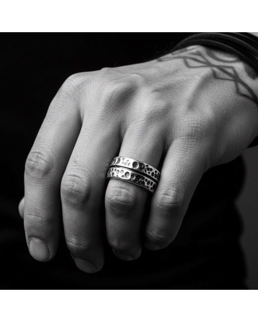 Tg-Jewellery by Tamara Gervasio Blue Effect Oxide Ring for men