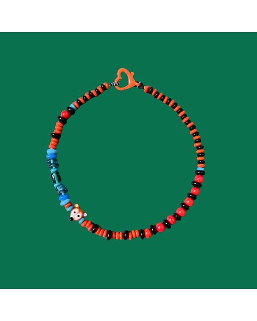Desert Lobby Red Foxy – Playful & Glass Necklace With Handmade Murano Fox Charm