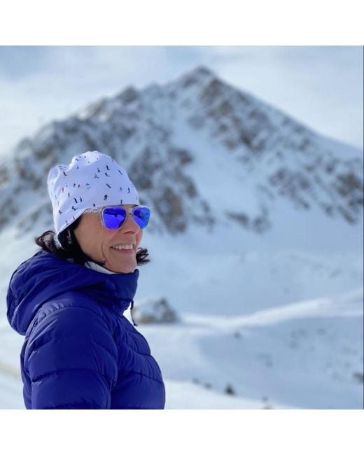 Dede Johnston White Skier Nordic Hat