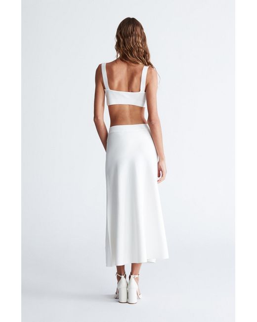 Peraluna White Elizabeth Knit Bralette