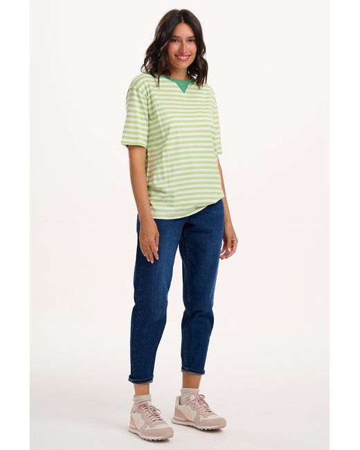 Sugarhill Green Riley Relaxed T-Shirt, Off, Shb Flower