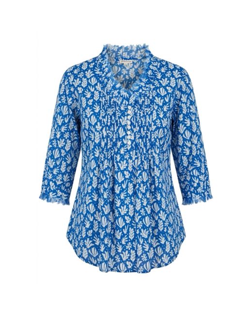 At Last Blue Sophie Cotton Shirt