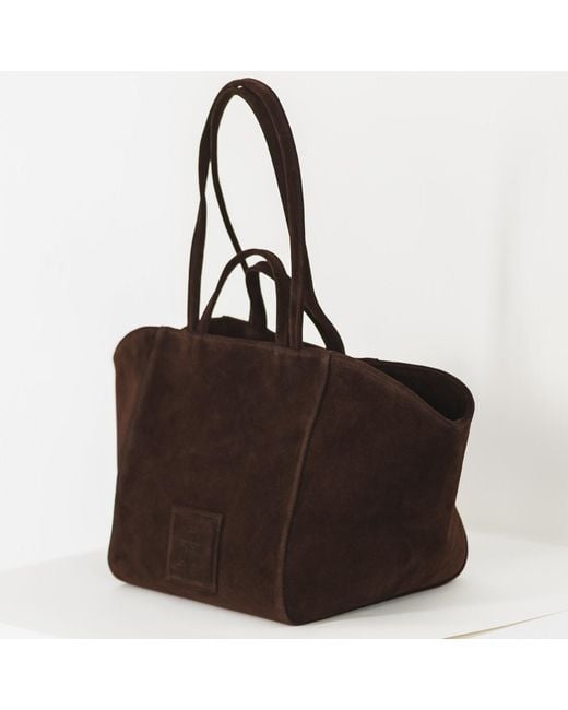 Tarea Studio Brown Dark Suede Lido Bag